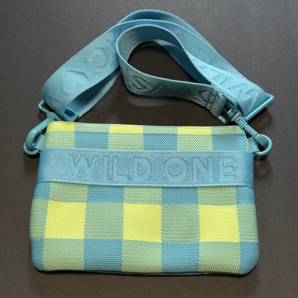 Isaac Mizrahi Loves Wild One Treat Pouch Crossbody
 Bag Hudson Checkered